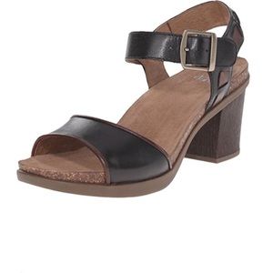 Dansko Debby Dress Sandal, Black Full Grain 40 (9.5-10)